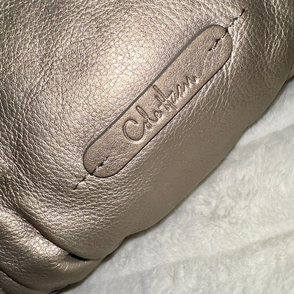 Cole Haan soft leather, pewter colored medium shoulder bag, good used condition - Picture 15 of 15